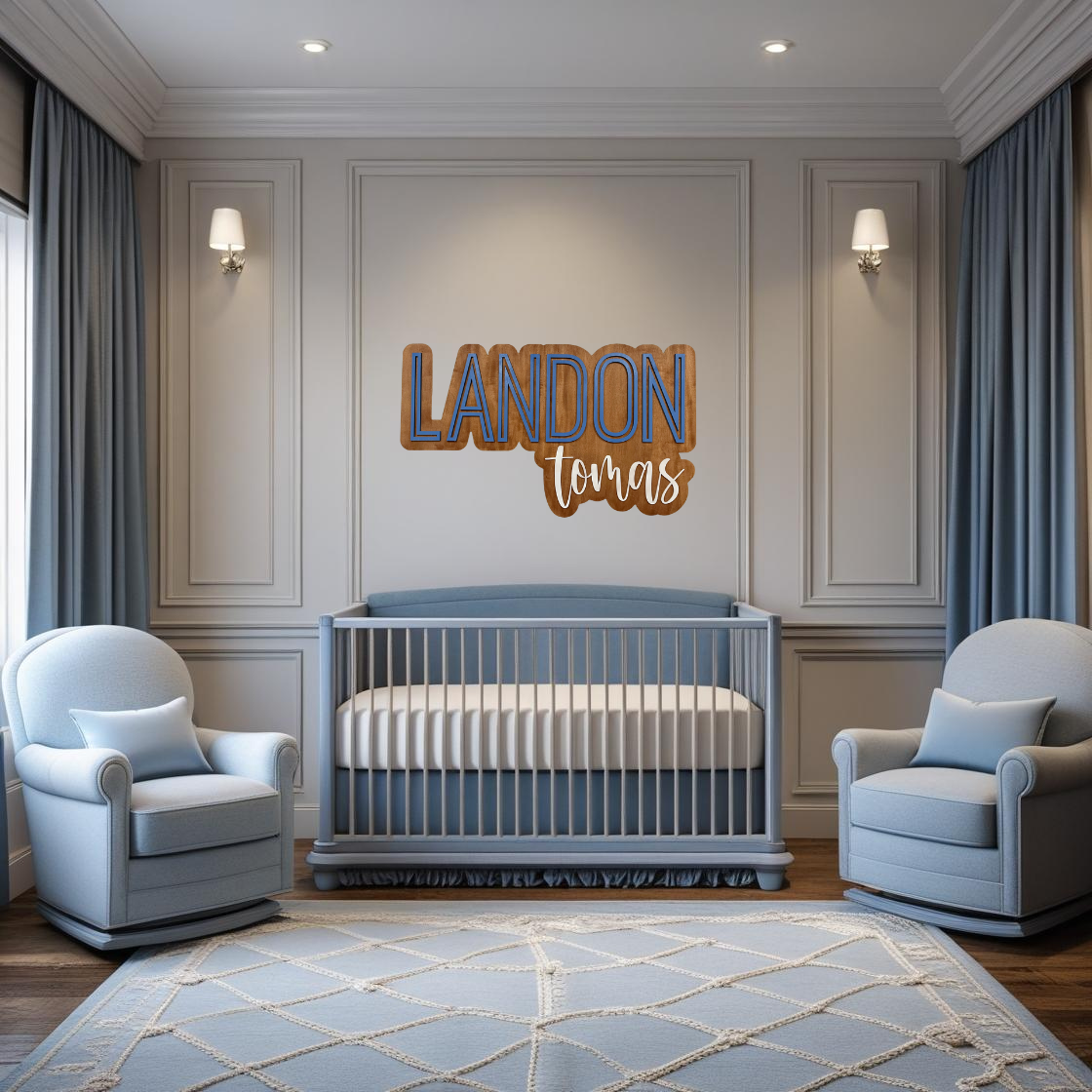 Nursery Wood Name Sign