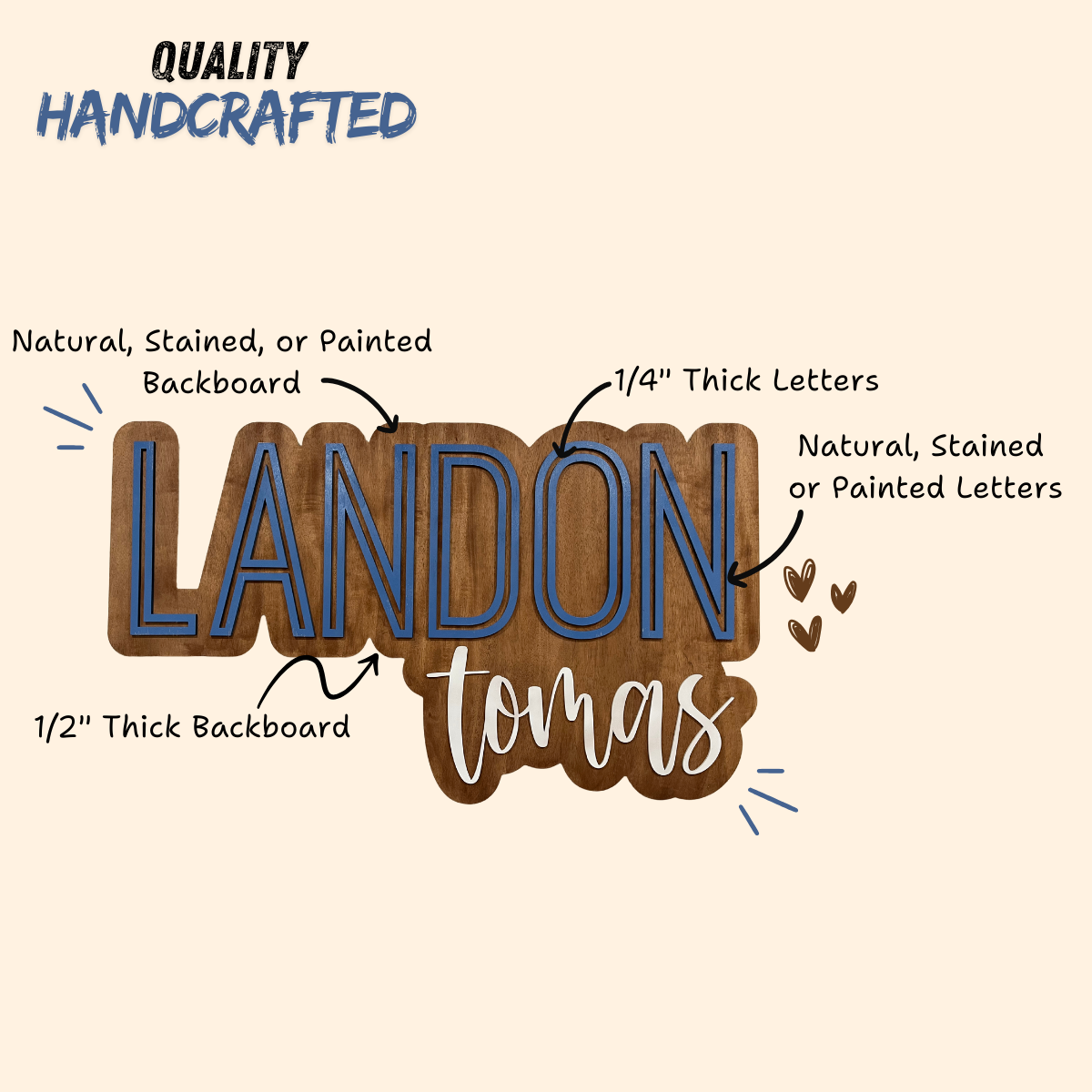 Nursery Wood Name Sign